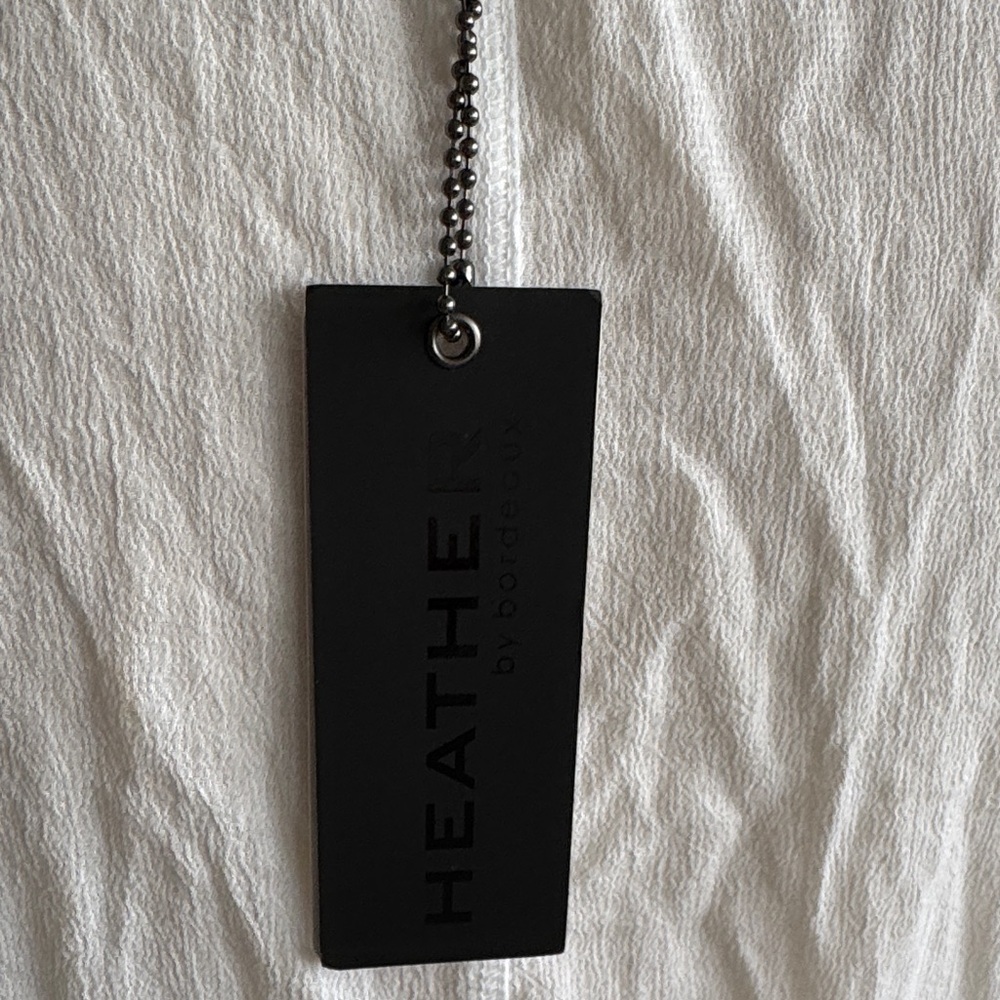 Bordeaux White Maxi Dress with Ruffle Sleeves - Picture 12 of 15